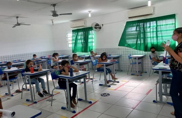 Alunos da Rede Municipal de Ensino de Assuno do Piau participam da avaliao de entrada do SAEPI
