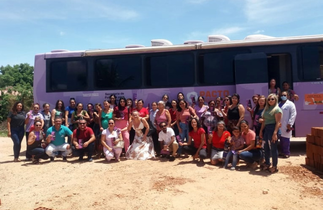 Assunção do Piauí recebe Ônibus Lilás com ações de combate à violência contra mulher