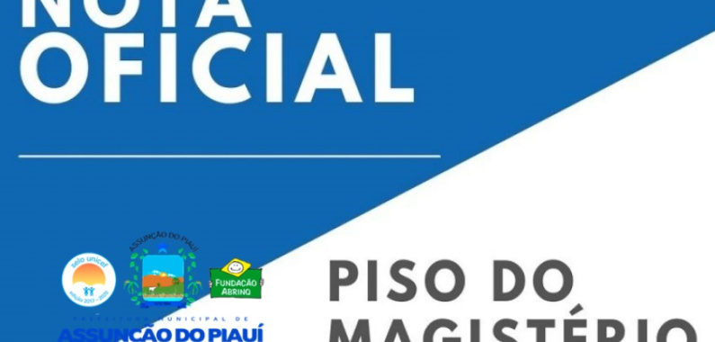 Município de Assunção do Piauí concede reajuste salarial de 14,95% aos professores <a href='/noticia/334/Municipio-de-Assuncao-do-Piaui-concede-reajuste-salarial-de-14-95--aos-professores' style='font-size: 14px !important;'>Leia mais</a>